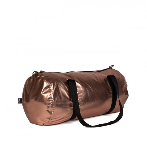 ECOBAG LOQI METTALIC ROSE GOLD WEEKENDER