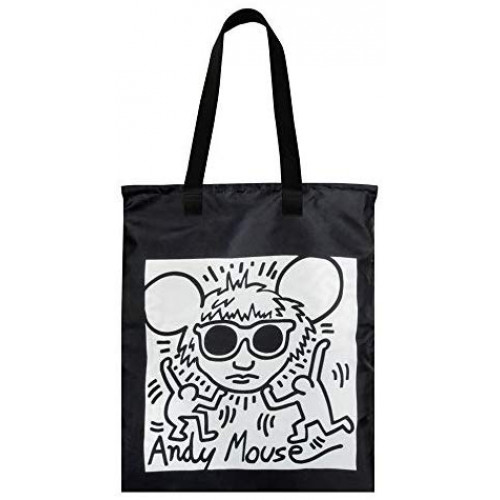 ECOBAG LOQI KEITH HARING ANDY MOUSE & UNTITLED DUO BACKPACK