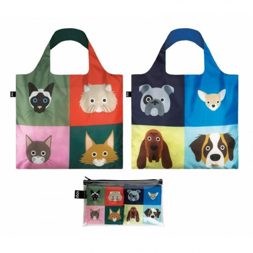 ECOBAGS LOQI SMART TRAVELLER - CHEETHAM CATS AND DOGS COLLECTION SET