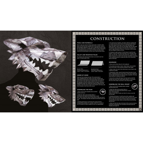 Game of Thrones Mask: House Stark Direwolf (Inglês) Capa Comum