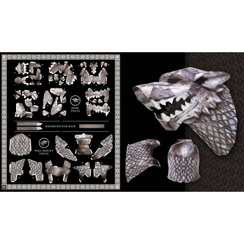 Game of Thrones Mask: House Stark Direwolf (Inglês) Capa Comum