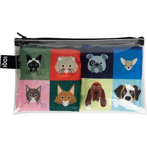 ECOBAGS LOQI SMART TRAVELLER - CHEETHAM CATS AND DOGS COLLECTION SET